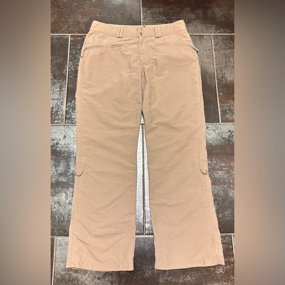 Q23 The North Face Pants Womens 8 Short Nylon Pockets Hiking Outdoor Roll Up